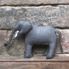 ''Humphrey'' Hand Made Felt Elephant by East of India